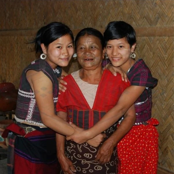 Mother, daughter and granddaughter